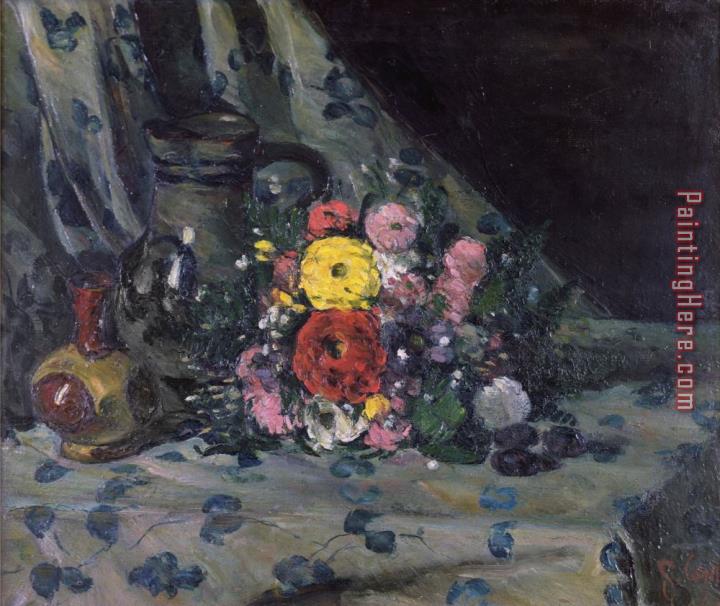 Paul Cezanne Bouquet of Yellow Dahlias C 1873